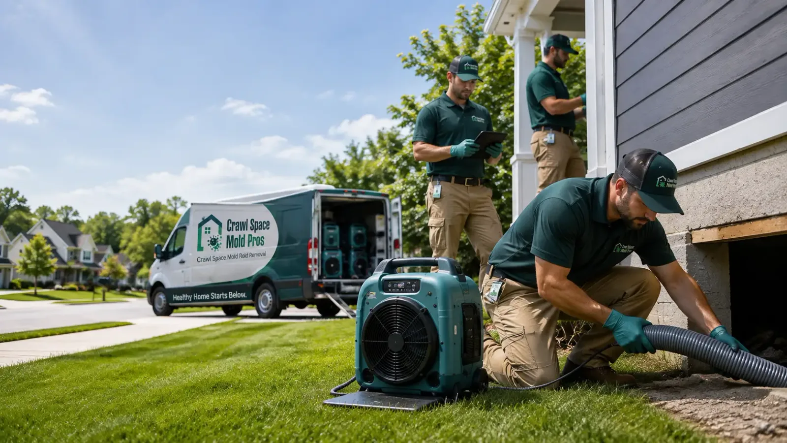 Crawl Space Mold Removal in Webb, IA